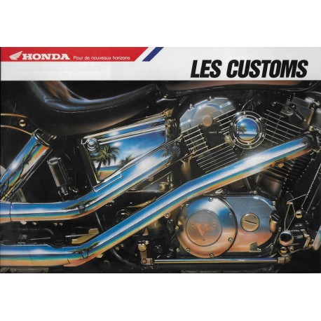 Prospectus Customs HONDA VT 1100 / VT 600 de 1988