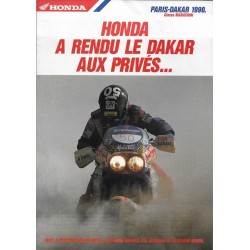 Catalogue HONDA Paris-Dakar 1990 classe Marathon