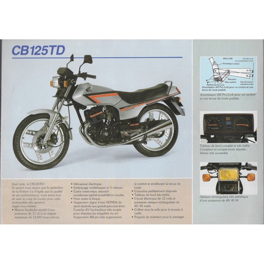 Catalogue HONDA  "Les Motomobiles"  (03 / 1987)