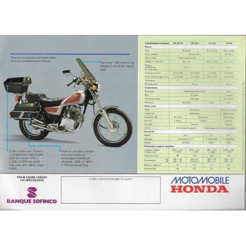 Catalogue HONDA  "Les Motomobiles"  (03 / 1987)