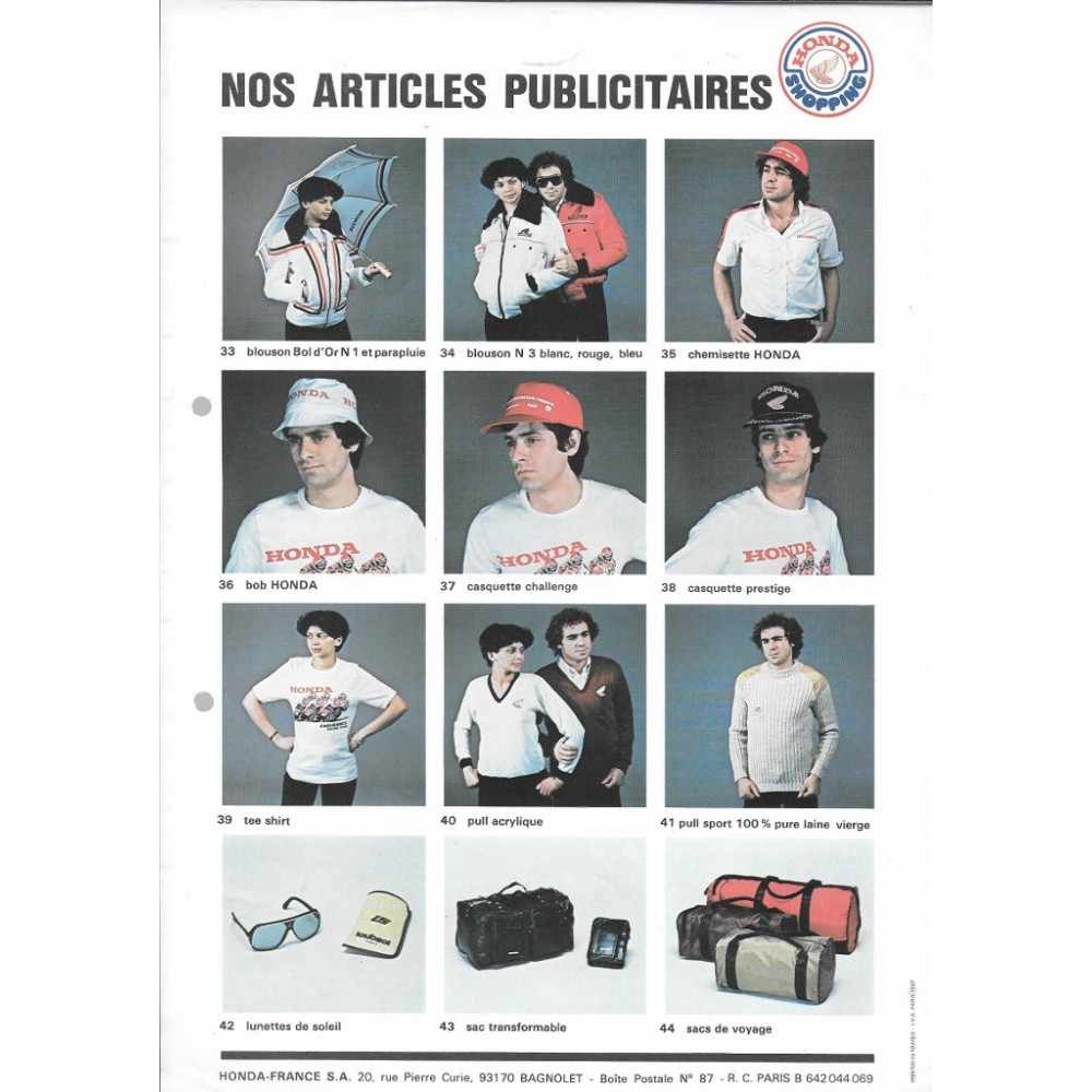 Classeur HONDA Shopping (juillet 1976)