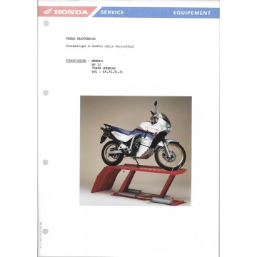 Classeur HONDA Equipement / guide Concessionnaire 1990