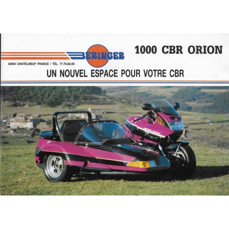 Prospectus BERINGER 1000 CBR ORION 1992