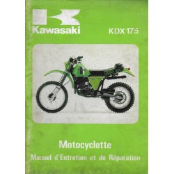 Manuel atelier KAWASAKI KDX 175-B1  (11 /1980)