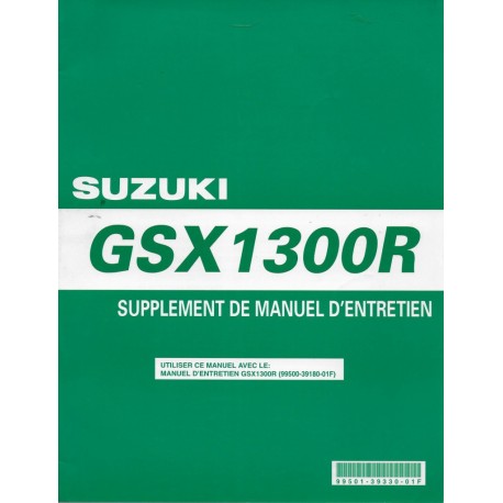 Manuel atelier SUZUKI GSX 1300 R K2 modèle 2002