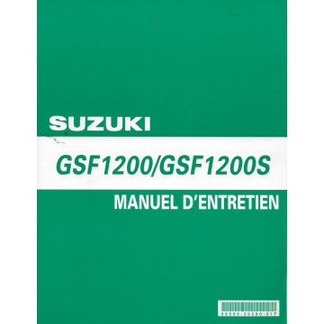 Manuel atelier SUZUKI GSF 1200 S / GSF 1200 K6 de 2006