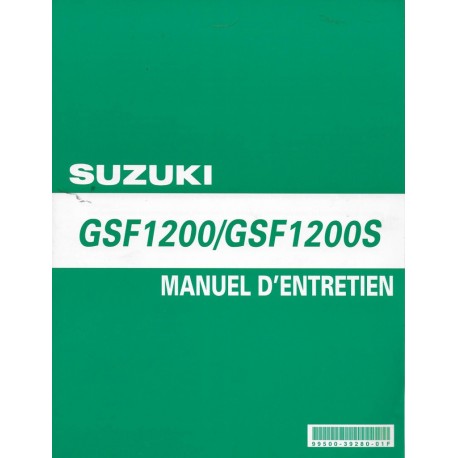 Manuel atelier SUZUKI GSF 1200 S / GSF 1200 K6 de 2006