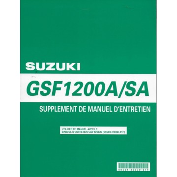 Manuel atelier SUZUKI GSF 1200 S / GSF 1200 K6  ABS 2006