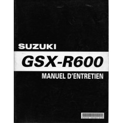 Manuel atelier SUZUKI GSX-R 600 K1 modèle 2001  (10 / 2000) 