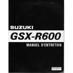 Manuel atelier SUZUKI GSX-R 600 V modèle 1997  (10 / 1996) 