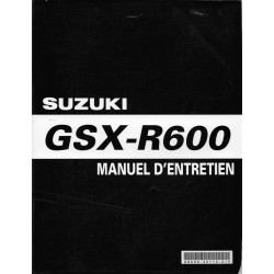 Manuel atelier SUZUKI GSX-R 600 K8 modèle 2008  (03 / 2008) 