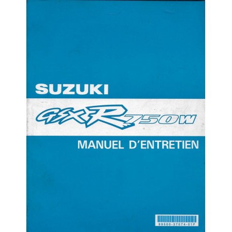 Manuel atelier SUZUKI GSX-R 750  de 1993 à 1995  (05 / 99) 