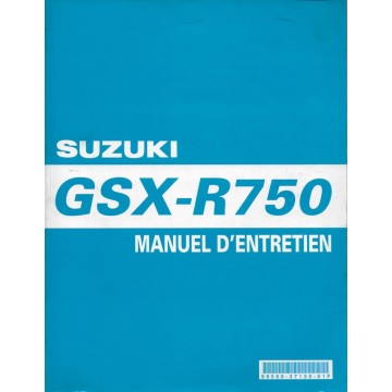 Manuel atelier SUZUKI GSX-R 750  K4 de 2004  (02 / 2004) 