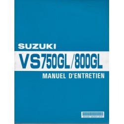 Manuel atelier SUZUKI VS 750 et 800 GL (modèles 1985 à 1999)