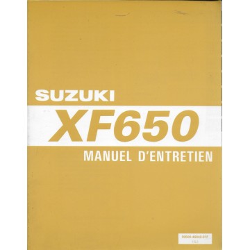 Manuel atelier SUZUKI XF 650  V de 1997  (03 / 1997)  