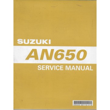Manuel atelier SUZUKI AN 650  (07 / 2002) 