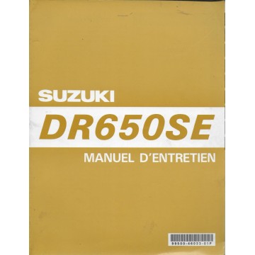 Manuel atelier SUZUKI DR 650 SE de 1996 à 1999 (12 / 1999) 