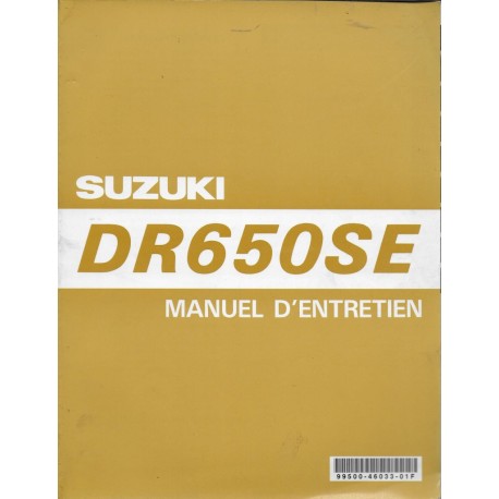 Manuel atelier SUZUKI DR 650 SE de 1996 à 1999 (12 / 1999) 