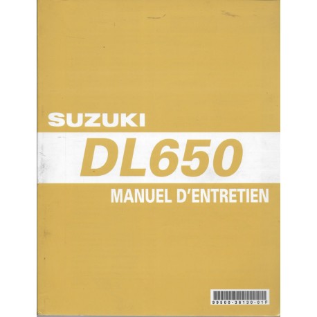 Manuel atelier SUZUKI DL 650 K4 (11 / 2003) 
