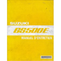 Manuel atelier SUZUKI GS 500 E de 1989 à 2004