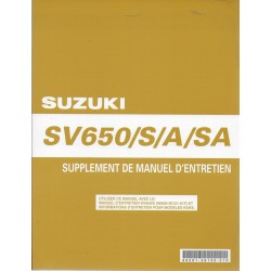 Manuel atelier SUZUKI SV 650 K7-SK7-AK7-SAK7  (10 / 2006)  