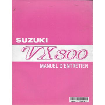 Manuel atelier SUZUKI VX 800 de 1990 à 1996  (04 / 1999) 