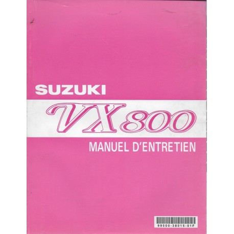 Manuel atelier SUZUKI VX 800 de 1990 à 1996  (04 / 1999) 
