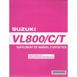 Manuel atelier SUZUKI VL 800 K9 de 2009  (10 / 2008) 