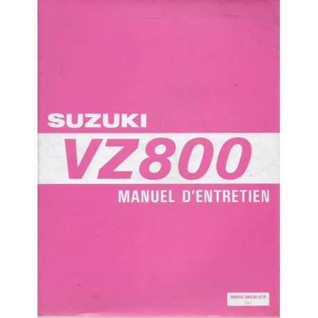 Manuel atelier SUZUKI VZ 800 V de 1997  (10 / 1996) 