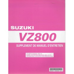 Manuel atelier SUZUKI VZ 800 K9 de 2009  (08 / 2008) 