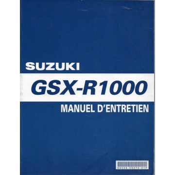 Manuel atelier SUZUKI GSX-R 1000 K5 de 2005  (02 / 2005) 