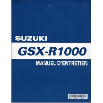 Manuel atelier SUZUKI GSX-R 1000 K7 de 2007  (01 / 2007) 