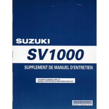 Manuel atelier SUZUKI SV1000  K3  (02 / 2003) en français