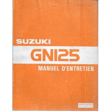 Manuel atelier SUZUKI GN 125  de 1983  à 1993  (04 / 1993) 