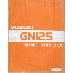 Manuel atelier SUZUKI GN 125  de 1983  à 1993  (04 / 1993) 