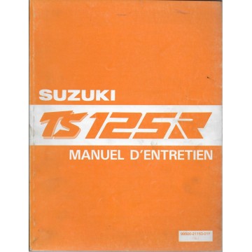 Manuel atelier SUZUKI TS 125 R de 1990 à 1994 (10 / 1996) 