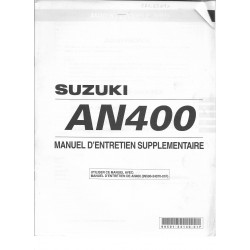 Manuel atelier SUZUKI AN 400 XK1 de 2001   (11 / 2000) 