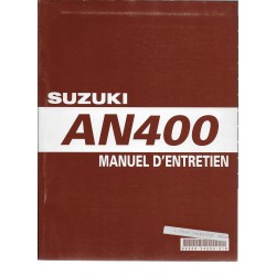 Manuel atelier SUZUKI AN 400 K3 de 2003  (12 / 2002) 