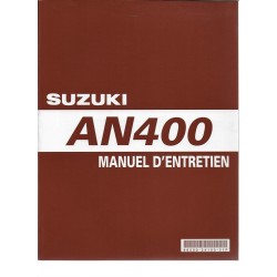 Manuel atelier SUZUKI AN 400 K7 de 2007  (05 / 2006) 