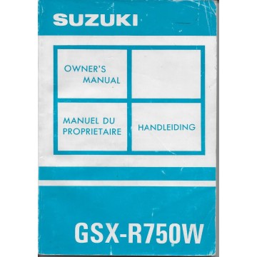 SUZUKI GSX-R 750 WP modèle 1993 (07 / 1992)