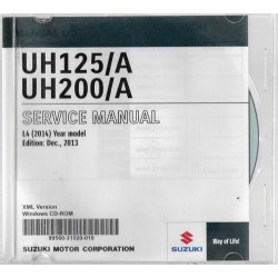 CD manuel atelier SUZUKI UH 125 / A - UH 200 / A L4 de 2014