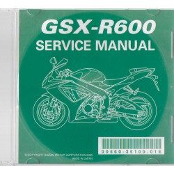 CD manuel atelier SUZUKI GSX-R 600 K6 de 2006