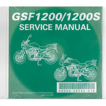 CD manuel atelier SUZUKI GSF 1200 / 1200 S de 2006