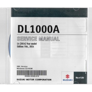 CD manuel atelier SUZUKI DL 1000 A  L4 de 2014