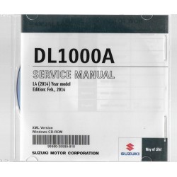 CD manuel atelier SUZUKI DL 1000 A  L4 de 2014