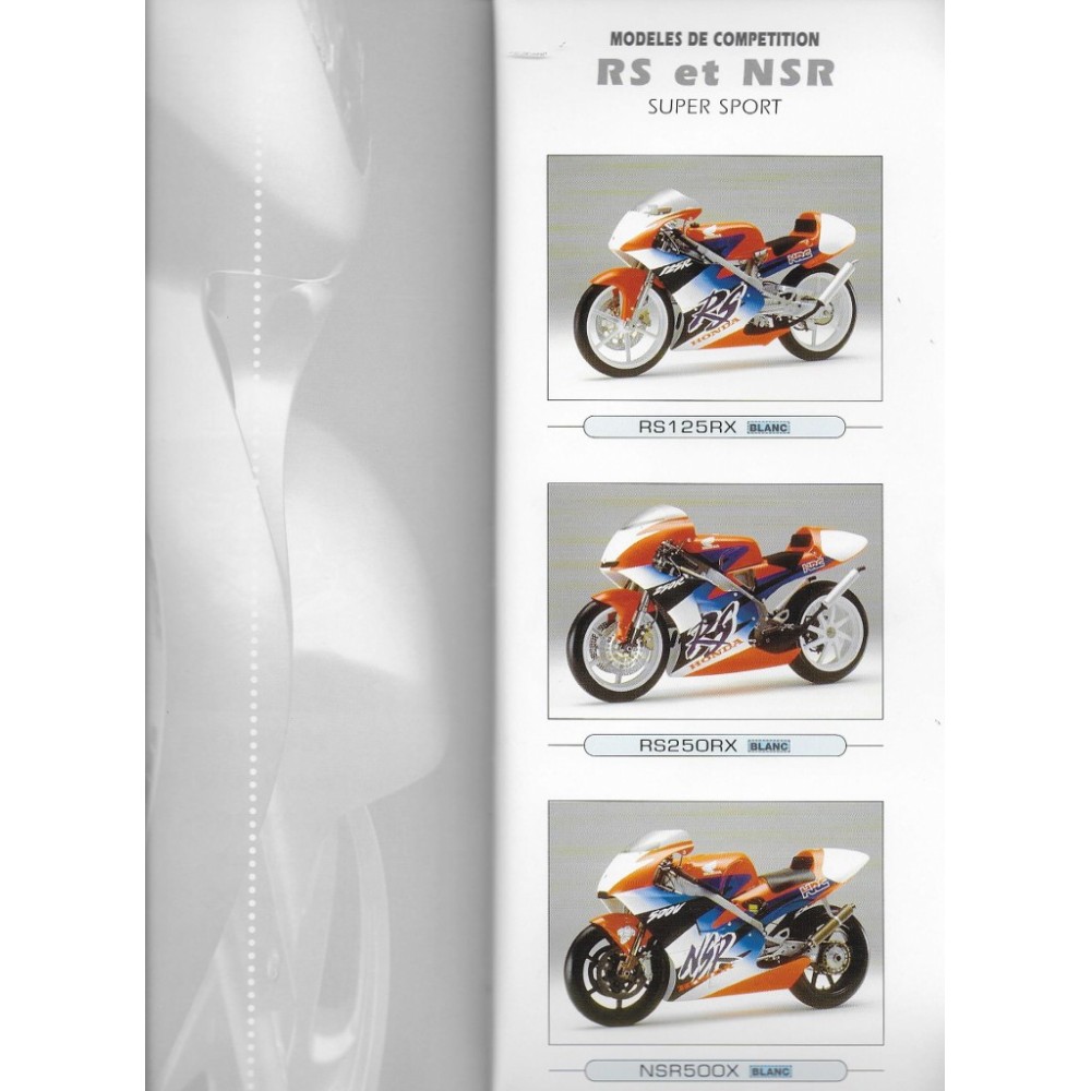 Guide achat motos / scooters HONDA 1999