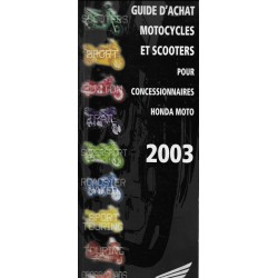 Guide achat motos / scooters HONDA 2003
