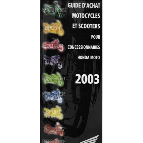 Guide achat motos / scooters HONDA 2003