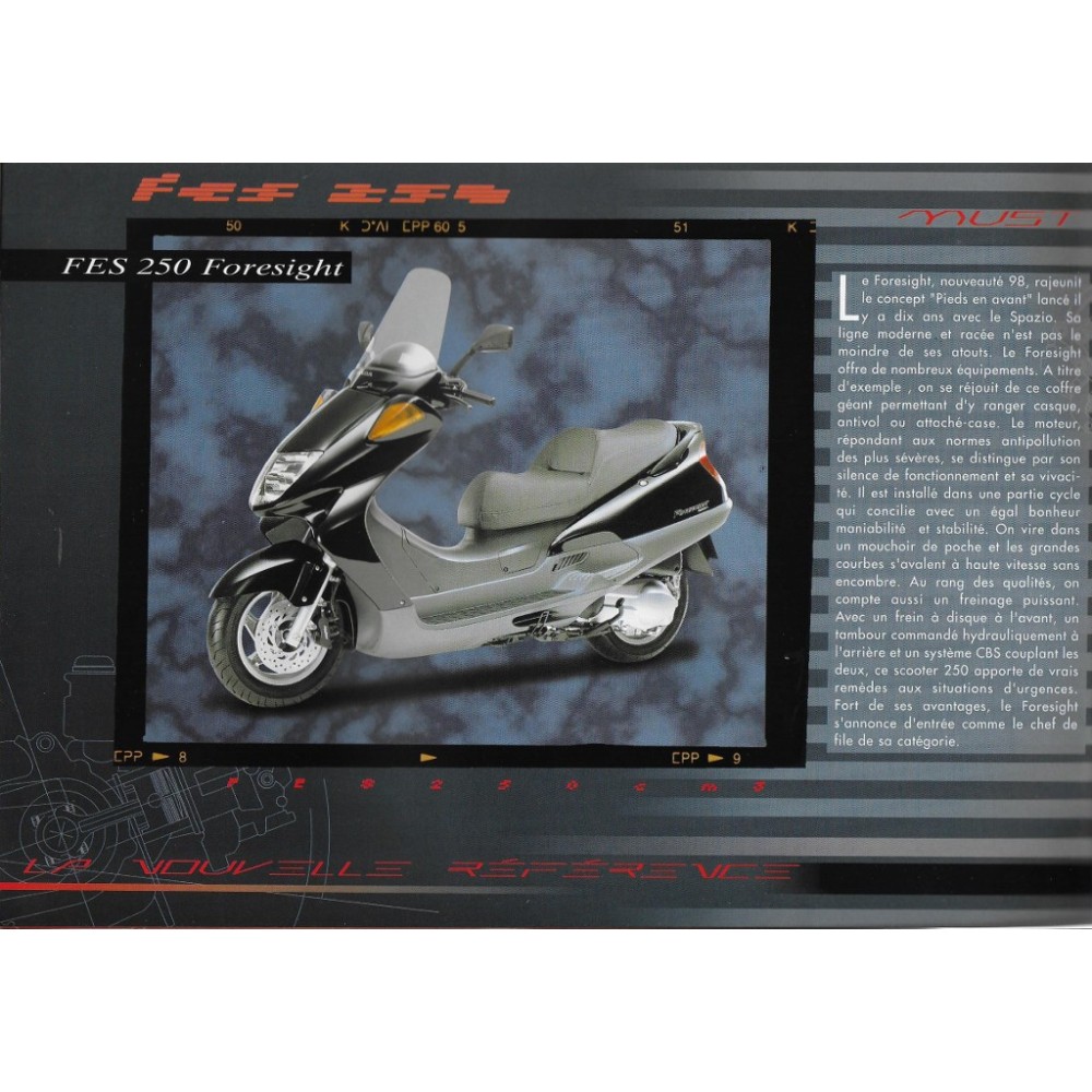 Catalogue Gamme Scooters HONDA de 1999
