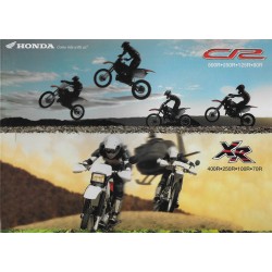 Catalogue Gamme CR et XR HONDA de 1999